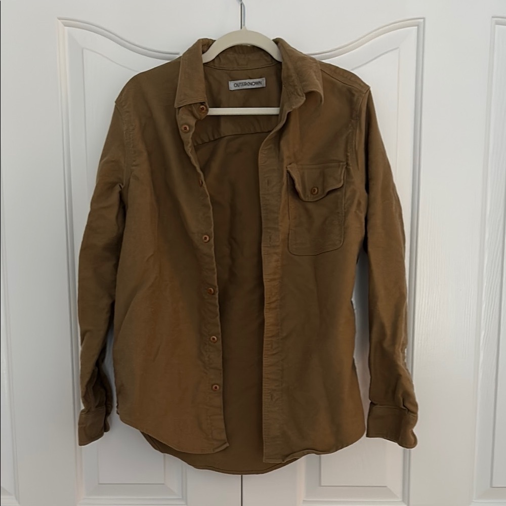 Brown Button-Up Shirt